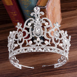 6 Colors Tiara Crown Silver Bridal Diadem Wedding Hair Accessories