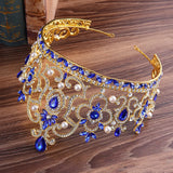 6 Colors Tiara Crown Silver Bridal Diadem Wedding Hair Accessories