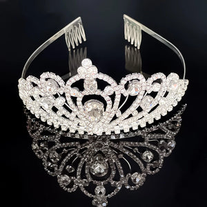 Crystal Rhinestone Tiara Crown Headband for Girls Wedding