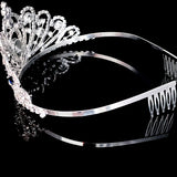 Crystal Rhinestone Tiara Crown Headband for Girls Wedding