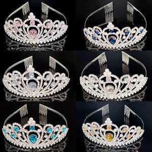 Crystal Rhinestone Tiara Crown Headband for Girls Wedding