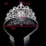 Crystal Rhinestone Tiara Crown Headband for Girls Wedding