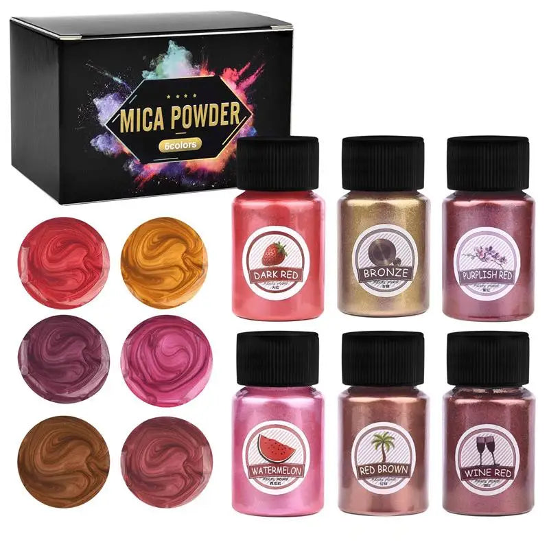 6 Colors Pearl Powder Pigment DIY Epoxy Resin Mold Colorant Dye