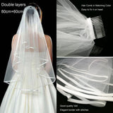 Crystal Bridal Tiara Crown and Veil with Comb Wedding Head Jewelry