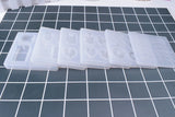 6 Silicone Resin Molds Variety Pendant Tower Alphabet Button Making