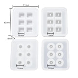 6 Grid Crystal Cube Ball Beads Epoxy Resin Mold DIY Jewelry Making
