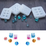 6 Grid Crystal Cube Ball Beads Epoxy Resin Mold DIY Jewelry Making