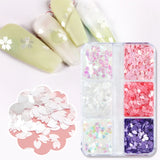 Cherry Blossom Petal Nail Sequins Glitter Nail Glue Makeup Patch Nail Jewelry