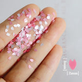 Cherry Blossom Petal Nail Sequins Glitter Nail Glue Makeup Patch Nail Jewelry