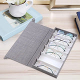 6 Grids Eyeglasses Case Box Storage Tray Eyewear Jewelry Display