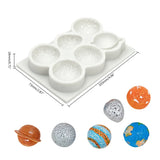6 Holes Chocolate Moulds Planet Shaped Baking Molds Fondant Moulds