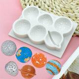6 Holes Chocolate Moulds Planet Shaped Baking Molds Fondant Moulds