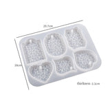 Diamond Pattern Hanging Ornaments Silicone Mold DIY Keychain Pendants Mold