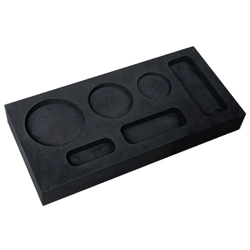 6-In-1 Graphite Casting Ingot Mold Crucible Metal Refining Scrap Bar Coin Mold
