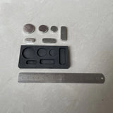 6-In-1 Graphite Casting Ingot Mold Crucible Metal Refining Scrap Bar Coin Mold