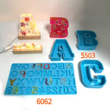 Large Alphabet Silicone Mold DIY Decoration Crystal Epoxy Resin