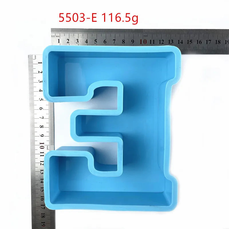 Large Alphabet Silicone Mold DIY Decoration Crystal Epoxy Resin