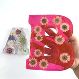 Large Alphabet Silicone Mold DIY Decoration Crystal Epoxy Resin