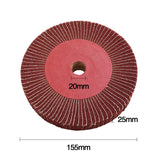 6" Nylon Fiber Flap Disc Polishing Grinding Wheel for Wood Metal Buffing