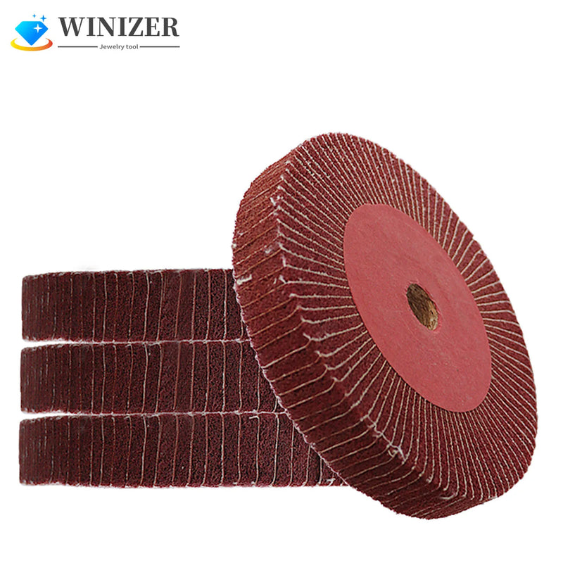 6" Nylon Fiber Flap Disc Polishing Grinding Wheel for Wood Metal Buffing