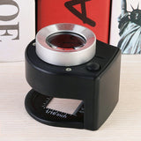 6 LED UV 30X Magnifying Glass Optical Glass Lens Coin Stamps Loupe Magnifier