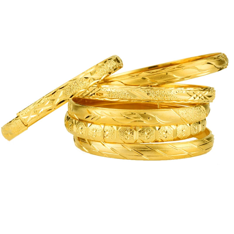 8mm Dubai bangle & bracelets African Ethiopian Jewelry