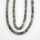 Raw Natural Stones Beads Jewelry, Cube Shape Beading Earrings Bracelets