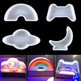 Resin Silicone Mold Moon Rainbow Night Light DIY Handicraft Tools