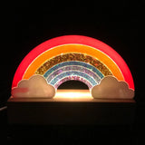 Resin Silicone Mold Moon Rainbow Night Light DIY Handicraft Tools