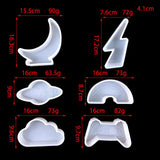 Resin Silicone Mold Moon Rainbow Night Light DIY Handicraft Tools