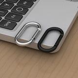 6 PCS Aluminium Alloy Key Chain Spring Opening Key Ring Oval Hook