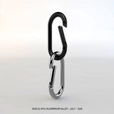 6 PCS Aluminium Alloy Key Chain Spring Opening Key Ring Oval Hook