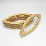 6 PCS Wooden Bag Handle Frame Handbag Purse Handle Grip (3 Colors)