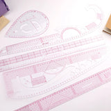 6 PCS French Curve Ruler Patchwork Tailor Drawing Template DIY Sewing Tool Kit