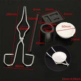 6 PCS Graphite Crucible Set Ingot Die Set Jewelry Restoration Tools