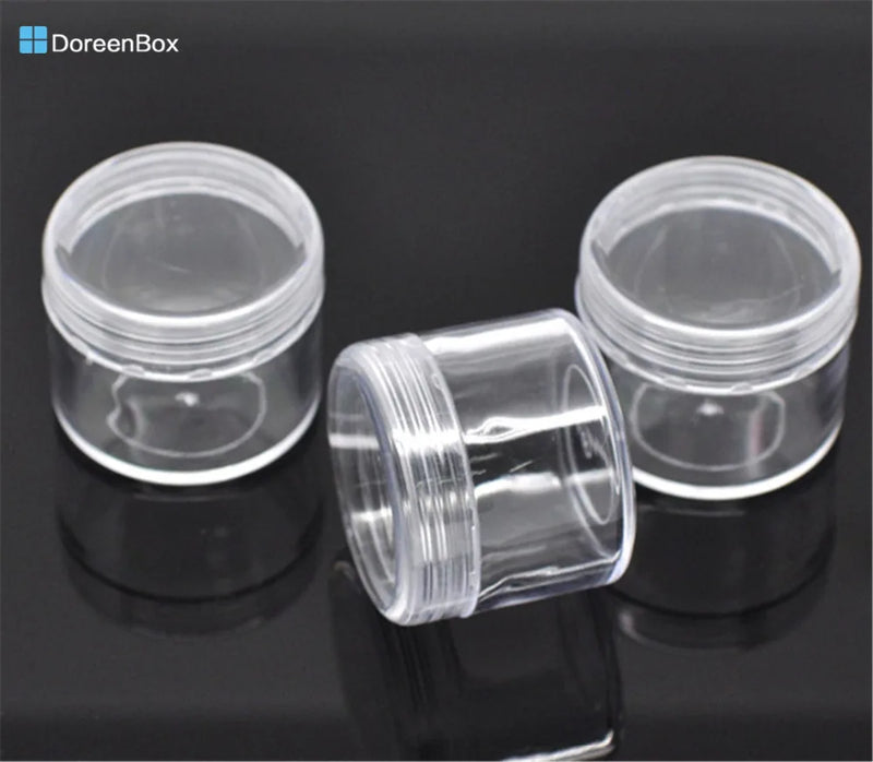 6 PC Bead Storage Container Tins for Jewelry 4x4x3.4cm