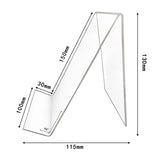 Clear Acrylic Book Stand, Display Stand for Pictures, Jewelry, Watches