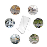6 Pack Clear Acrylic Book Stand Display Holder