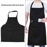 6 Pack Kitchen Apron with 2 Pockets - Ideal for BBQ Cooking Baking