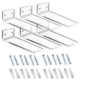 6 Pack Floating Shoe Display Wall Mount Stand for Sneaker Collection