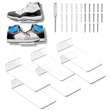 6 Pack Floating Shoe Display Wall Mount Stand for Sneaker Collection