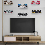 6 Pack Floating Shoe Display Wall Mount Stand for Sneaker Collection