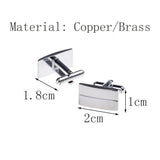 Classic Two Lines Mens Cufflinks for Groomsmen - CL-020