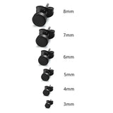 6 Pairs Surgical Steel Ear Piercing Earrings Studs for Women