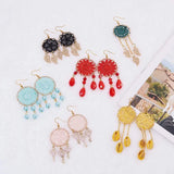 Bohemian Woven Chandelier Cowrie Shell Earring Kit