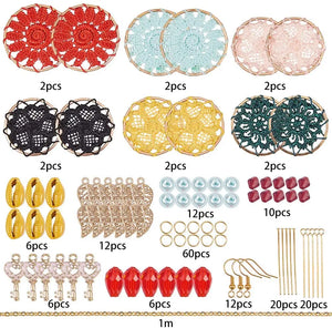 Bohemian Woven Chandelier Cowrie Shell Earring Kit