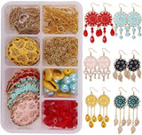 Bohemian Woven Chandelier Cowrie Shell Earring Kit
