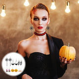 6 Pairs Halloween Earrings Funny Party Accessory Ornament Decoration