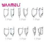 6 Pairs Sterling Silver Ear Wires DIY Earrings Making Components