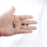 6 Pairs Magnetic Stud Earrings CZ Magnet Non-Piercing Clip Round Steel JKC